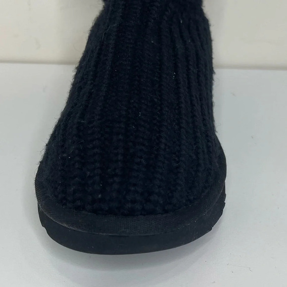 UGG Australia Cardy Knit Boot with Fringe cable knit knee high boot comfy - Picture 3 of 10